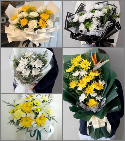 浙江省丽水松阳县竹源乡燕庄村白事花束代送